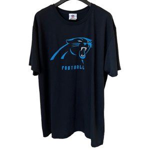 NFL Team Apparel Carolina Panthers Black T-shirt Size Large
